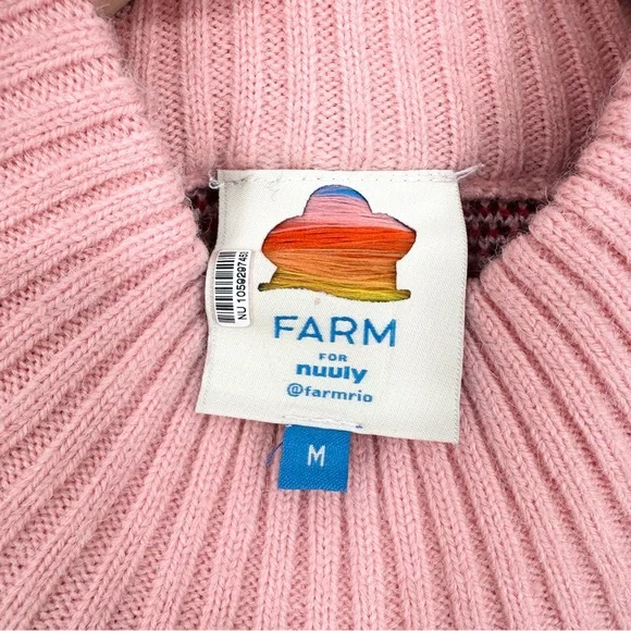 Farm Rio Flower Knit Mini Dress, Multi Color, Size Medium - Picture 10 of 15